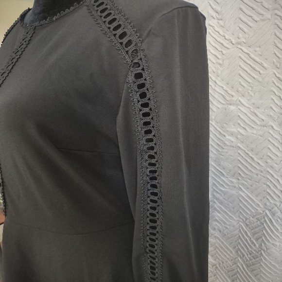H&M Black Lace Detail A-Line Dress - Picture 6 of 10